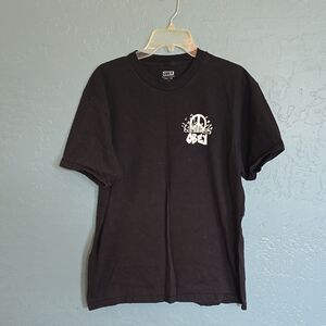 Obey Black Short-Sleeve Tee with White Chest Graphic